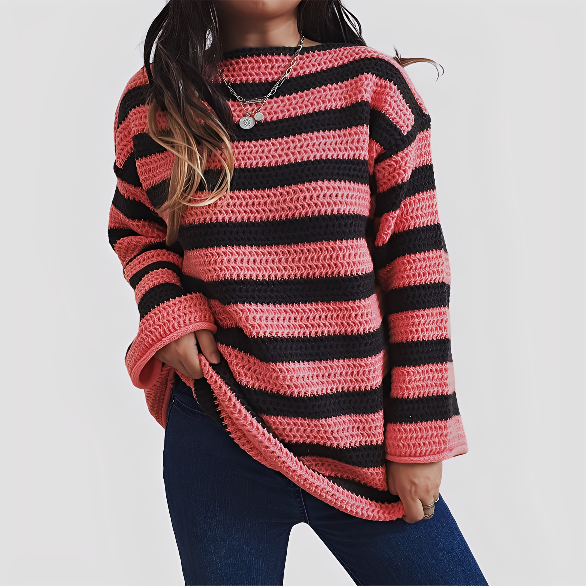 Pull en Maille à Coupe Décontractée pour Femme | Idéal pour Usage Quotidien