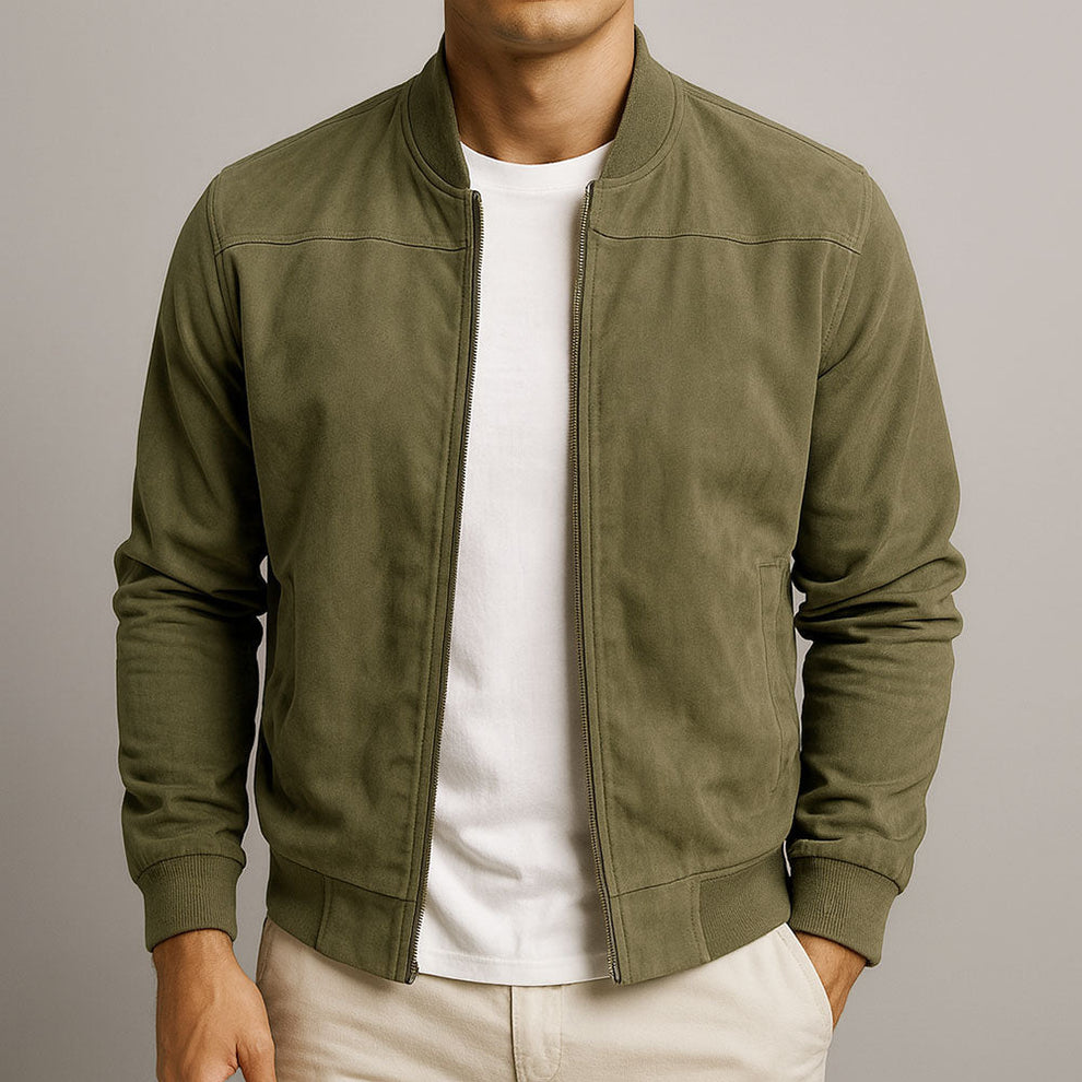 Veste avec Fermeture Zippée et Col Montant pour Hommes | Idéale pour Usage Quotidien