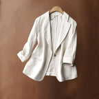 Blazer Avec Fermeture À Bouton Unique Et Manches Retroussées Pour Homme | Idéal pour un Usage Quotidien