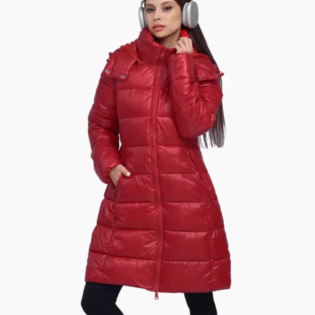 Doudoune Longue Avec Capuche Ajustable Pour Femmes | Idéal Pour La Saison Froide