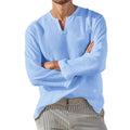 Chemise À Col V Avec Manches Longues Pour Homme | Idéal Pour Usage Quotidien