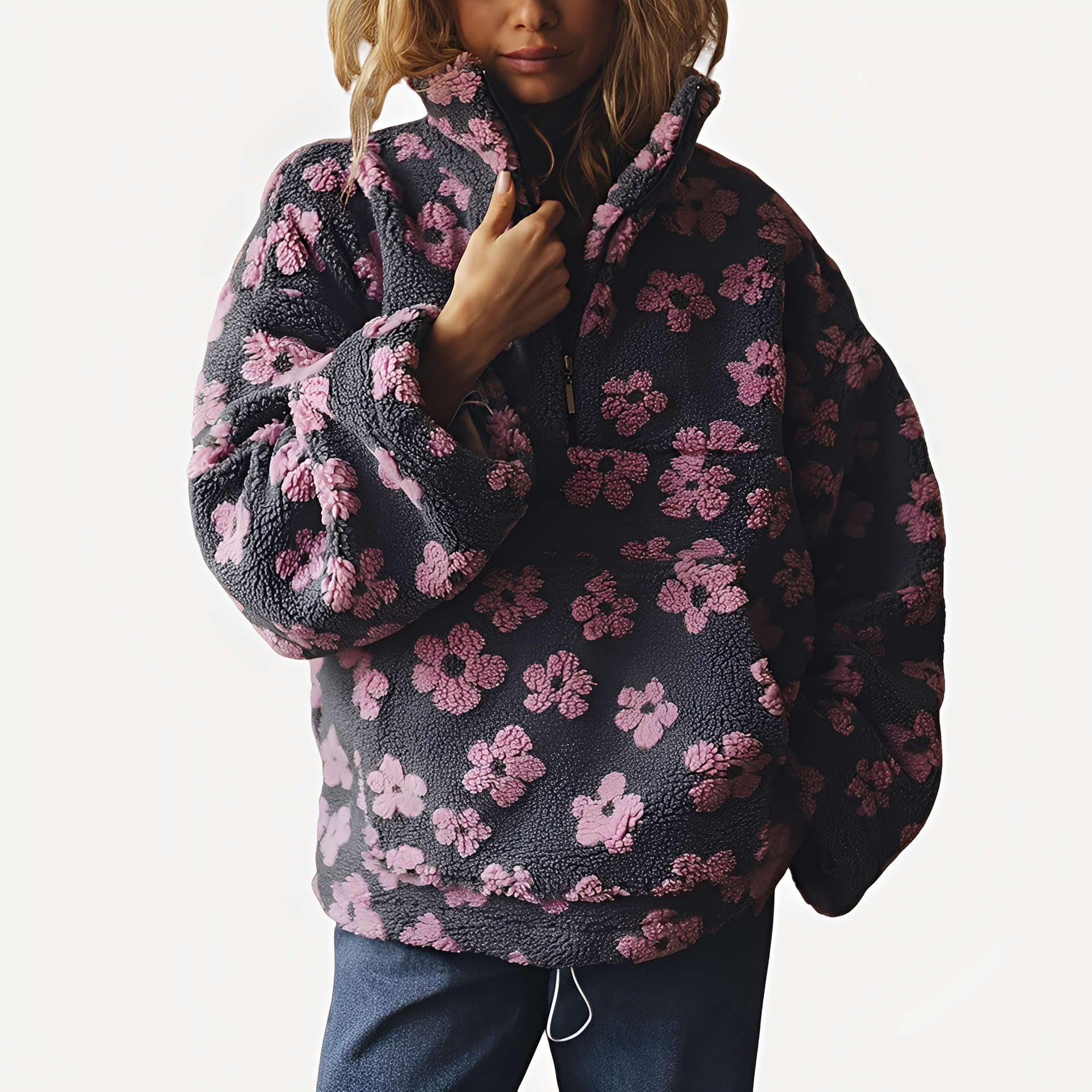 Pull avec Motif Floral pour Femme | Idéal pour Usage Quotidien