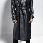 Trench-Coat Long à Double Boutonnage avec Poches Fonctionnelles pour Homme | Idéal pour Mi-Saison