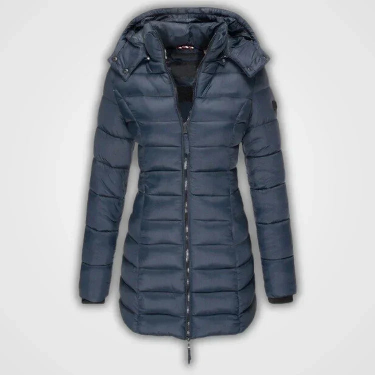 Manteau Long Matelassée à Capuche pour Femme | Idéale pour l’Hiver