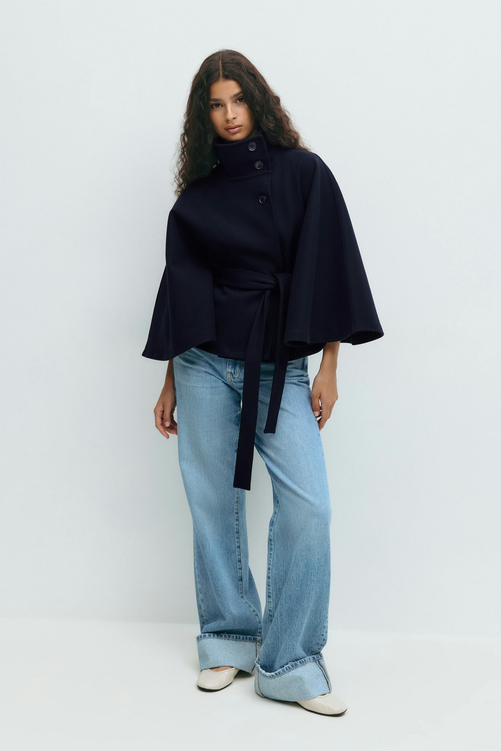 Veste Cape Ceinturée Avec Manches Cape Pour Femmes | Idéale Pour Un Usage Quotidien