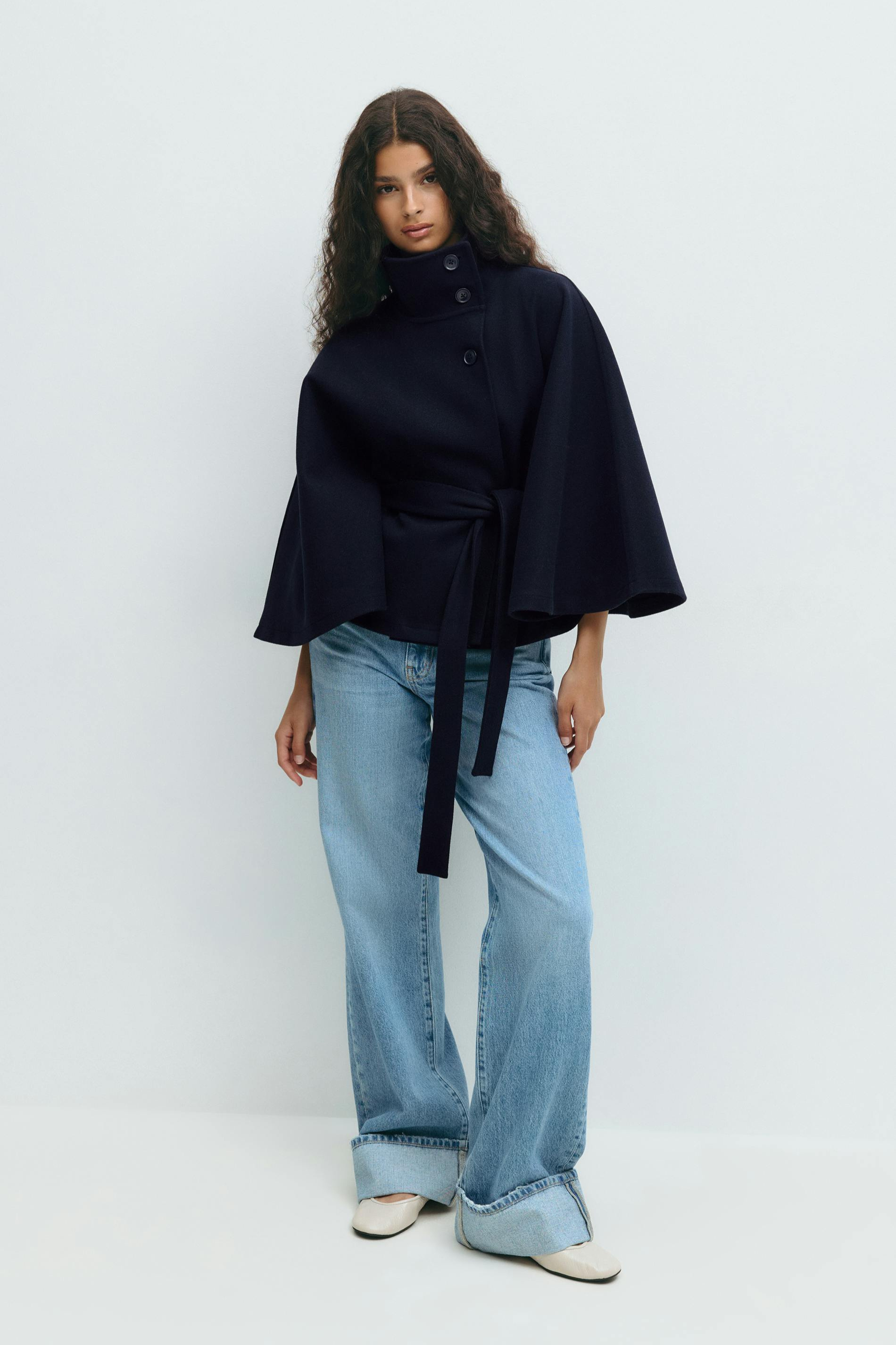 Veste Cape Ceinturée Avec Manches Cape Pour Femmes | Idéale Pour Un Usage Quotidien