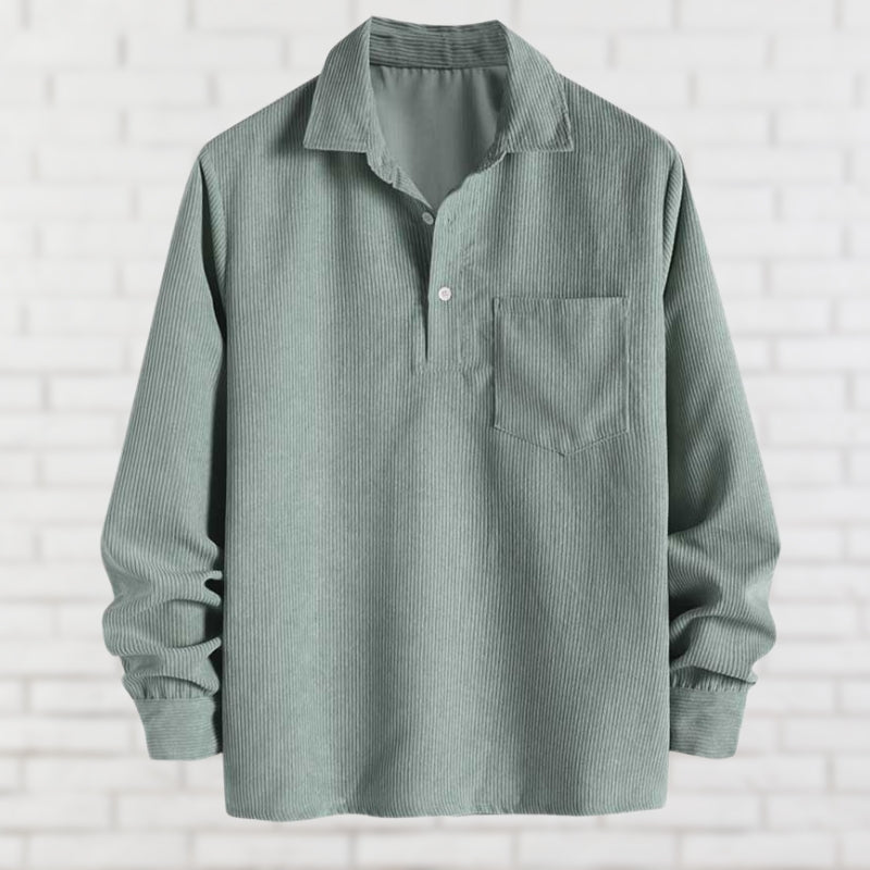 Chemise À Manches Longues Avec Poche Poitrine Pour Homme | Idéal Pour Usage Quotidien