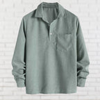 Chemise À Manches Longues Avec Poche Poitrine Pour Homme | Idéal Pour Usage Quotidien