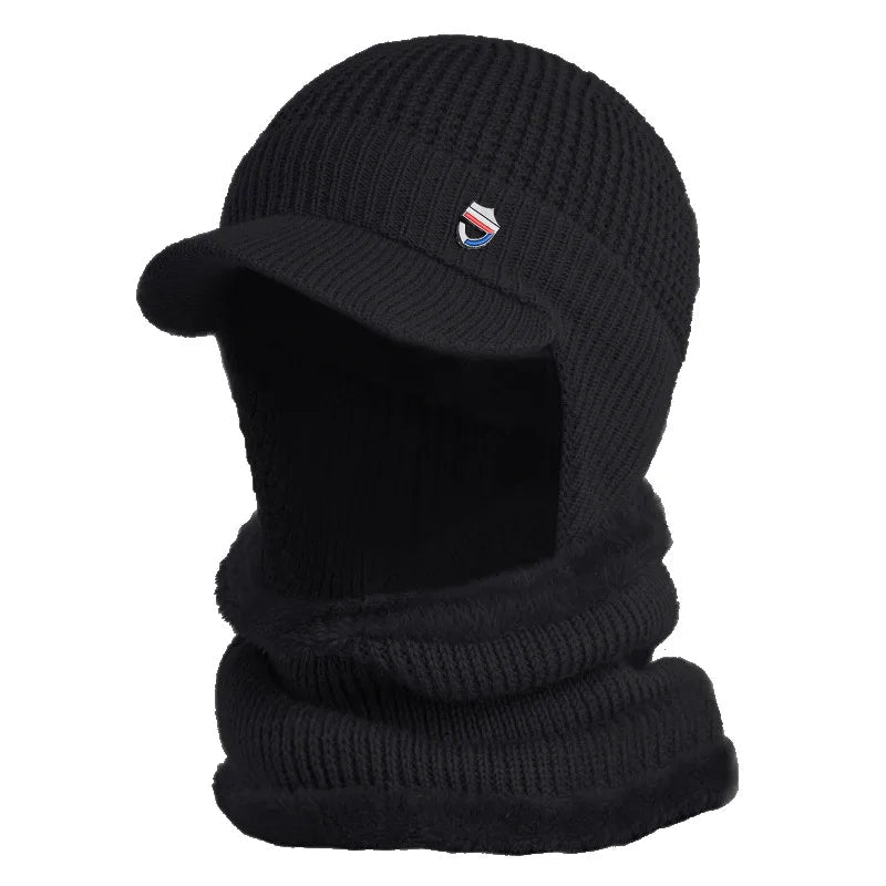 Bonnet d’Hiver avec Visière et Cache-Oreilles pour Hommes | Idéal pour la Saison Froide