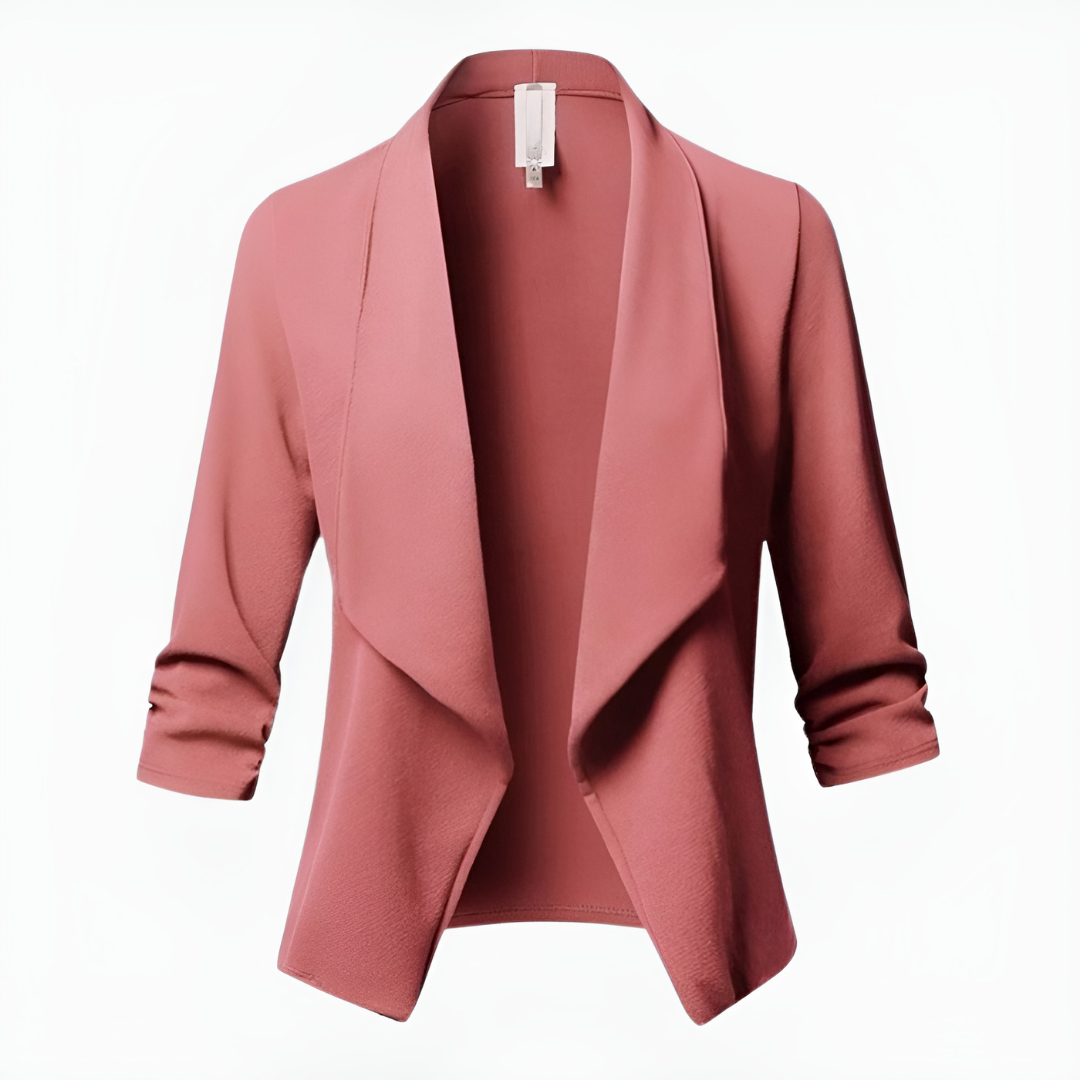 Blazer À Manches Longues Avec Silhouette Structurée Pour Femme | Idéal Pour Occasions Formelles