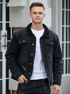 Veste En Jean À Coupe Classique Pour Hommes | Idéale Pour Usage Quotidien