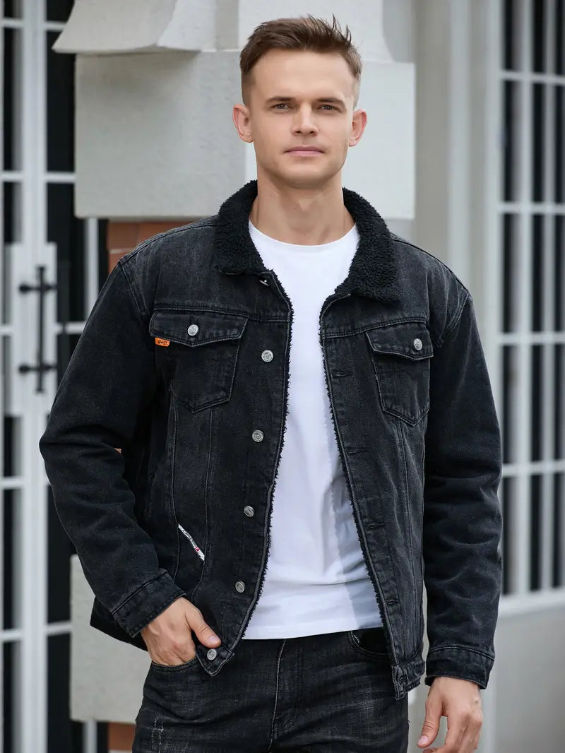 Veste En Jean À Coupe Classique Pour Hommes | Idéale Pour Usage Quotidien