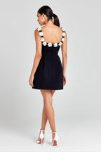 Robe Mini À Motifs Floraux Et Coupe Structurée Pour Femmes | Idéale Pour Les Soirées Et Événements
