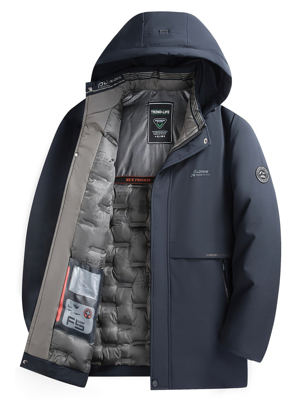 Veste Matelassée avec Coupe Régulière pour Homme | Idéale pour l’Hiver