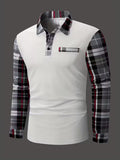 Chemise À Manches Longues Avec Détail Poche Poitrine Et Coupe Ajustée Pour Homme | Idéale Pour Le Bureau Et Les Occasions Quotidiennes