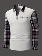 Chemise À Manches Longues Avec Détail Poche Poitrine Et Coupe Ajustée Pour Homme | Idéale Pour Le Bureau Et Les Occasions Quotidiennes
