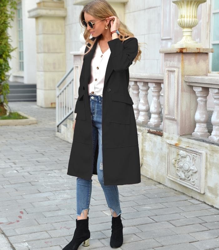Manteau Couleur Camel avec Double Boutonnage pour Femmes | Idéal pour Saison Froide