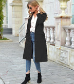 Manteau Couleur Camel avec Double Boutonnage pour Femmes | Idéal pour Saison Froide