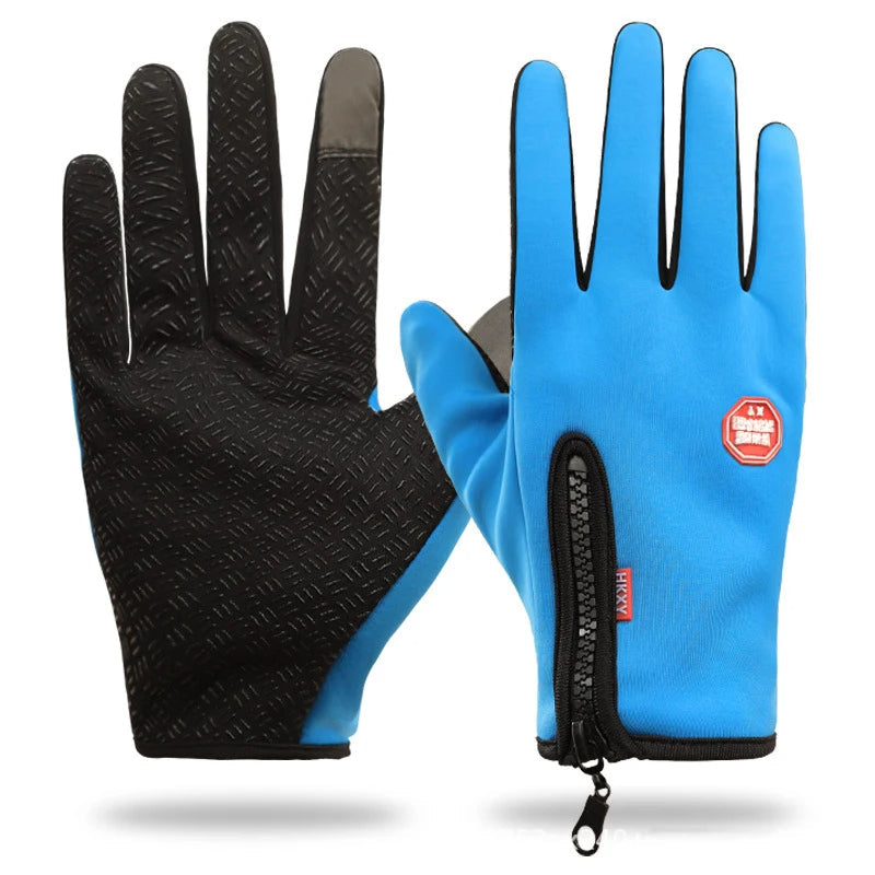 Gants Tactiles avec Fermeture Éclair pour Adultes | Idéaux pour Les Activités Extérieures En Hiver