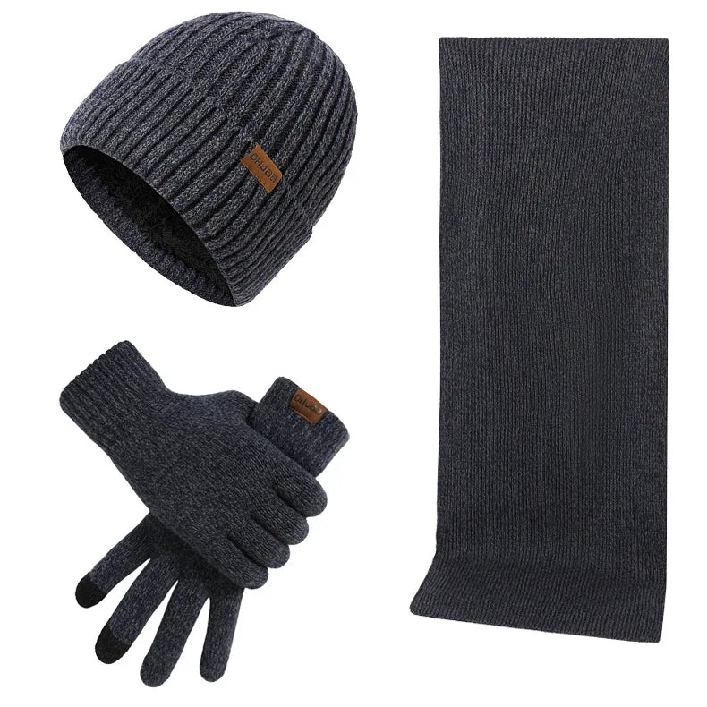 Ensemble D’Hiver avec Bonnet, Écharpe Et Gants pour Adultes | Idéal pour Les Journées Froides