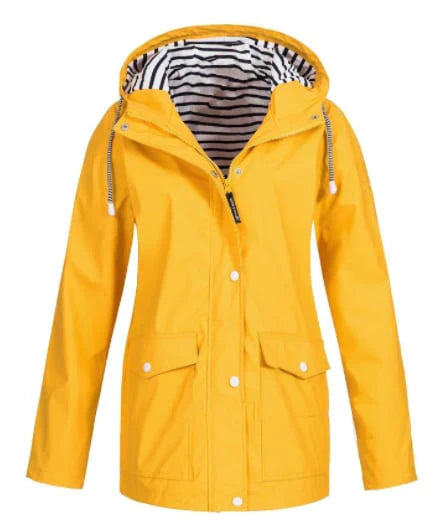Imperméable Long avec Capuche pour Femme | Idéal pour les Activités en Plein Air