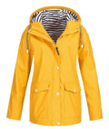 Imperméable Long avec Capuche pour Femme | Idéal pour les Activités en Plein Air