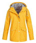 Imperméable Long avec Capuche pour Femme | Idéal pour les Activités en Plein Air