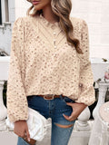 Blouse à Volants avec Col Rond pour Femme | Idéale pour Toutes Saisons