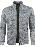 Veste Zippée Avec Col Montant Et Poches Latérales Pour Homme | Idéal Pour Sport Et Usage Quotidien