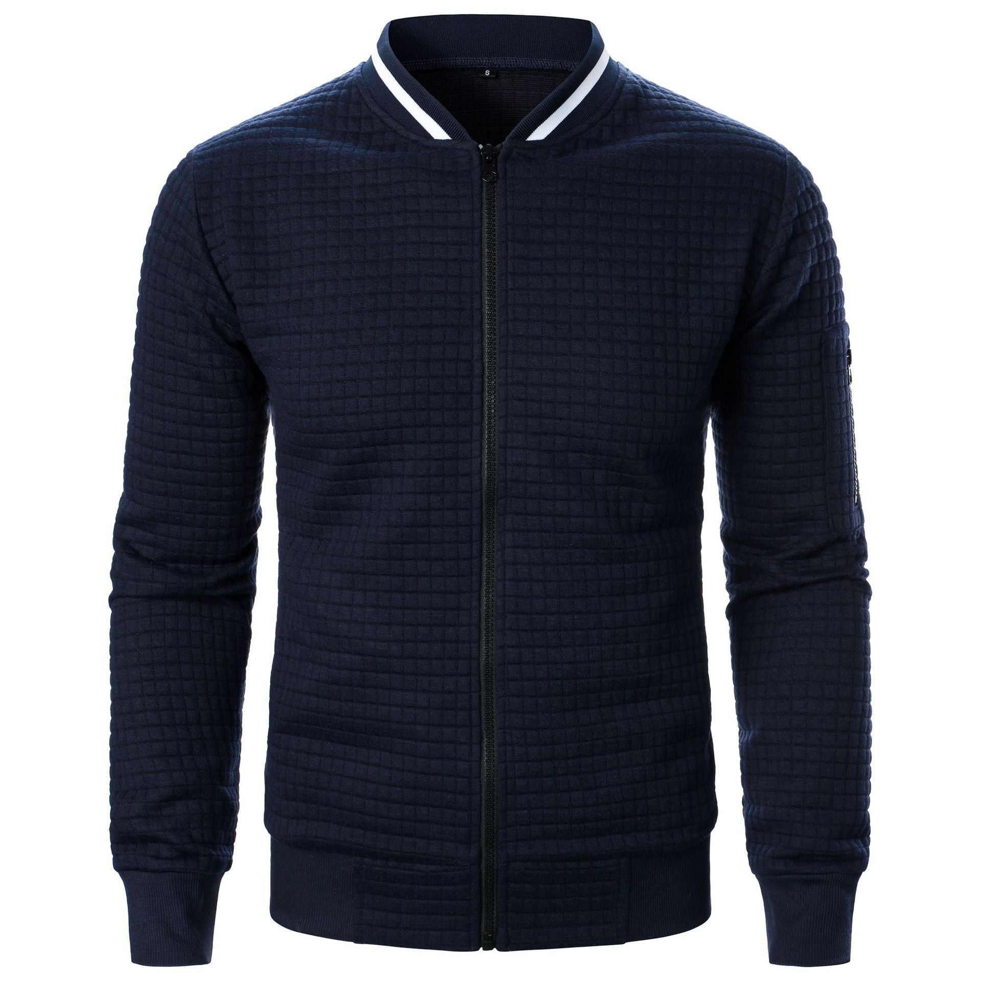 Pull avec Fermeture Zippée et Coupe Droite pour Hommes | Idéal pour un Usage Quotidien
