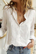 Chemise à Manches Longues avec Fermeture Boutonnée pour Femmes | Idéal pour la Saison Chaude