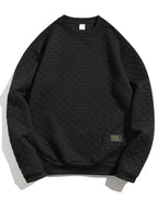 Sweatshirt À Motif Texturé Avec Coupe Décontractée Pour Adultes | Idéal Pour Toutes Saisons