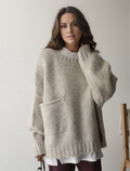 Pull Oversize avec Poche Contraste pour Femme | Idéal pour L’Hiver
