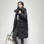 Doudoune Longue avec Fermeture Zippée pour Femme | Idéale pour l’Hiver