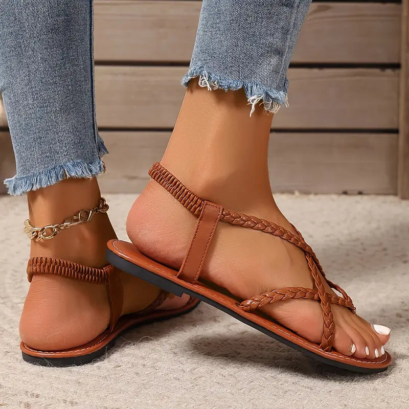 Sandales De Marche À Découpes Avec Fermeture À Sangle Pour Femmes | Idéal Pour L’été