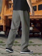 Pantalon À Taille Ajustable Avec Coupe Droite Pour Homme | Idéal Pour Usage Quotidien