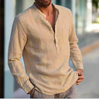 Chemise À Manches Longues Avec Poche Poitrine Et Coupe Décontractée Pour Homme | Idéale Pour Saison Chaude