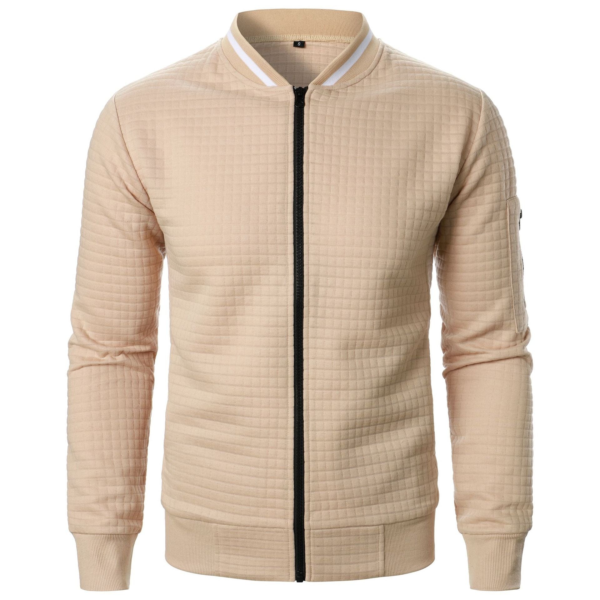 Pull avec Fermeture Zippée et Coupe Droite pour Hommes | Idéal pour un Usage Quotidien
