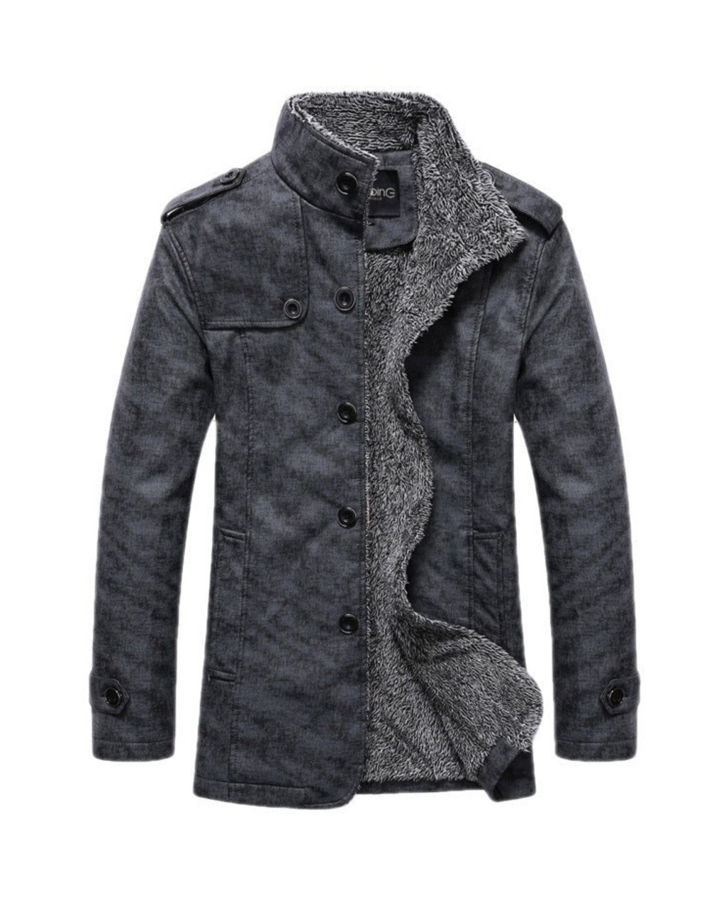 Manteau Long avec Col Montant et Coupe Structurée pour Homme | Idéal pour l’Hiver