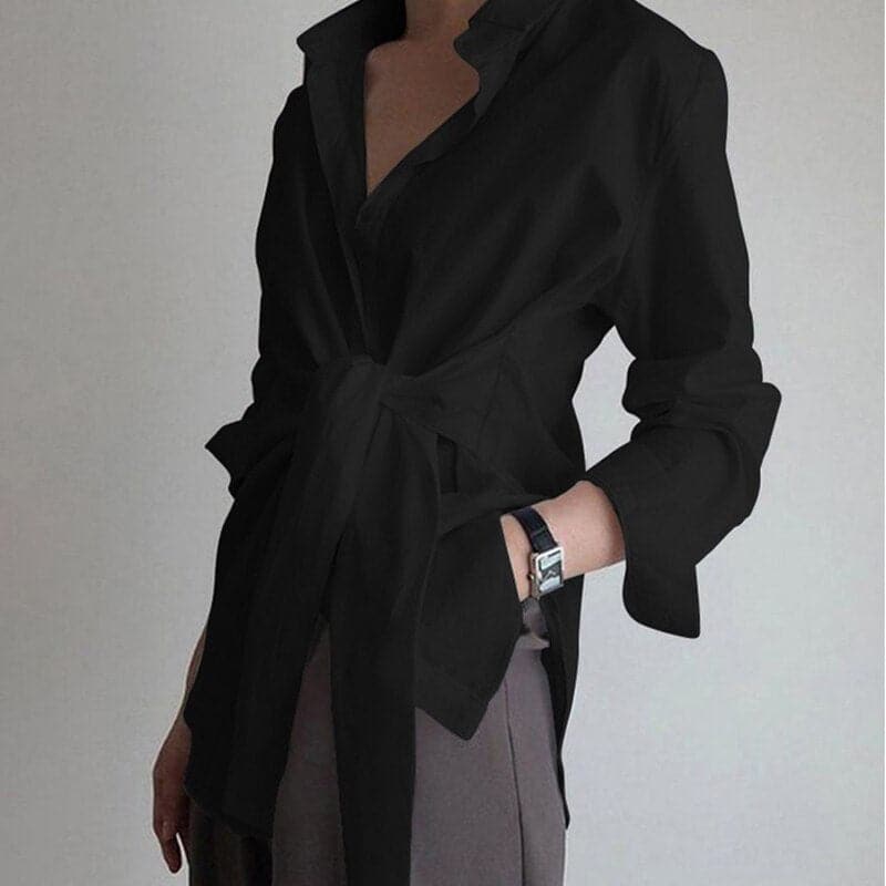 Blouse Oversize avec Fermeture à Boutons et Manches Longues pour Femme | Idéale pour un Usage Quotidien