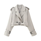 Trench-Coat Long avec Ceinture pour Femme | Idéal pour la Mi-Saison