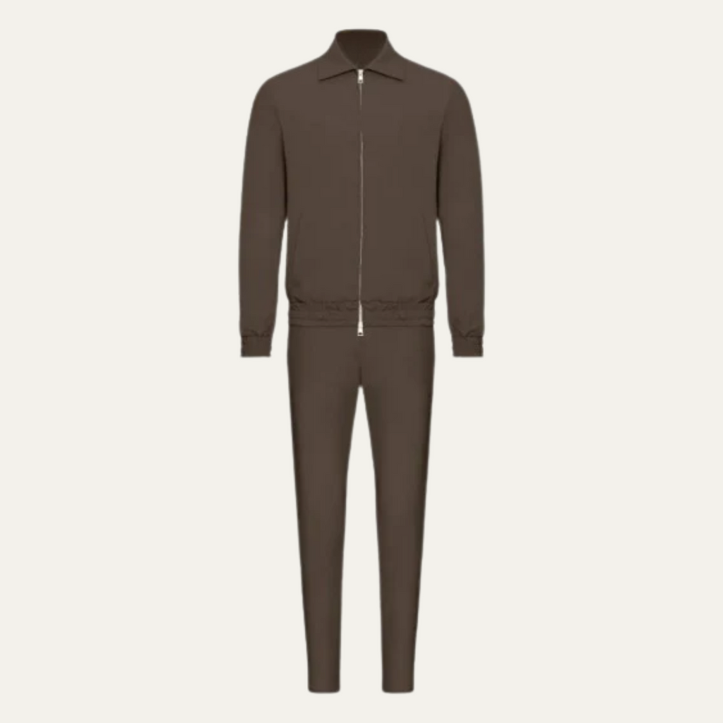 Ensemble Coordonné avec Veste Zippée et Pantalon pour Homme | Idéal pour les Déplacements ou la Détente