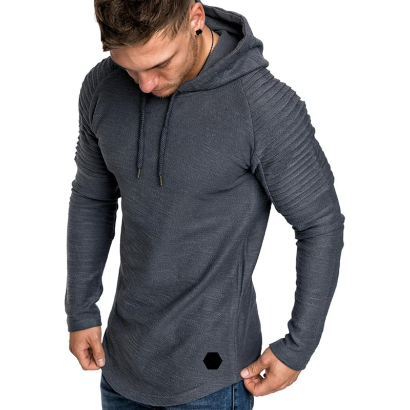 Sweat à Capuche avec Manches Structurées pour Hommes | Idéal pour les Tenues Quotidiennes