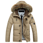 Parka Longue Avec Capuche Et Coupe Droite Pour Hommes | Idéale Pour La Saison Hivernale