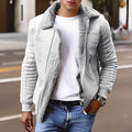 Veste D'hiver Avec Col Haut Et Poches Pour Homme | Idéale Pour L'hiver