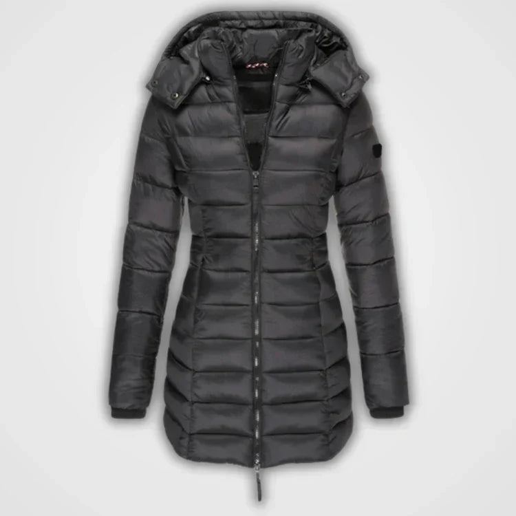 Manteau Long Matelassée à Capuche pour Femme | Idéale pour l’Hiver