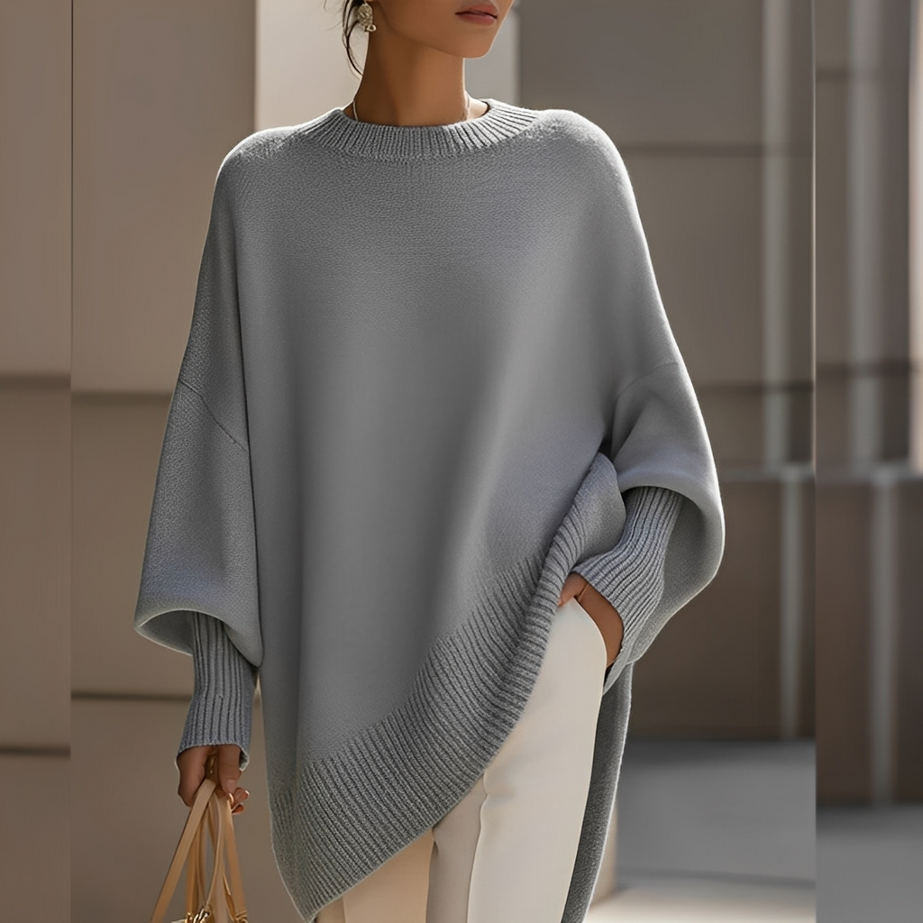 Pull Oversize À Col Rond Pour Femmes | Idéal Pour La Mi-Saison
