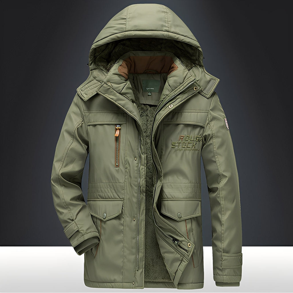 Veste d’Hiver avec Capuche et Fermeture Zippée pour Homme | Idéale pour Usage Quotidien