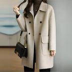 Manteau Long à Double Rangée pour Femmes | Idéal pour l’Hiver et les Occasions Formelles