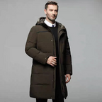 Parka Longue avec Capuche Intégrée pour Homme | Idéal pour la Saison Hivernale
